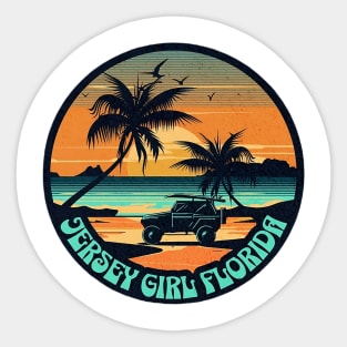 Jersey Girl Florida Sticker